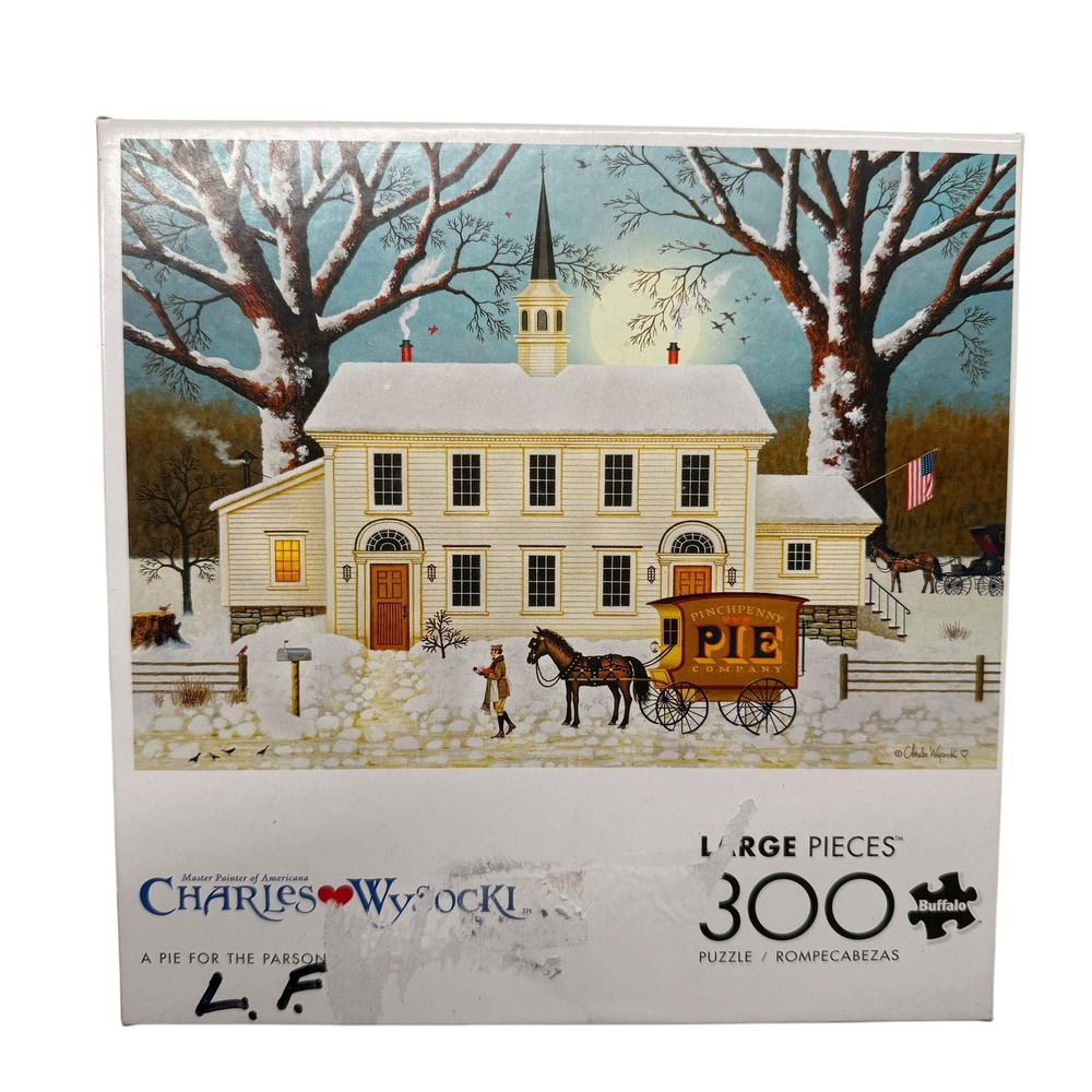 Buffalo Games Charles Wysocki A Pie for the Parson 300 Large Pc Puzzle Complete